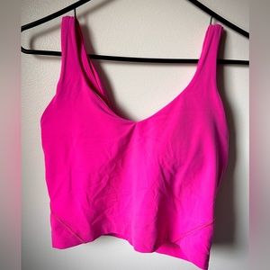 pink lulu align tank top